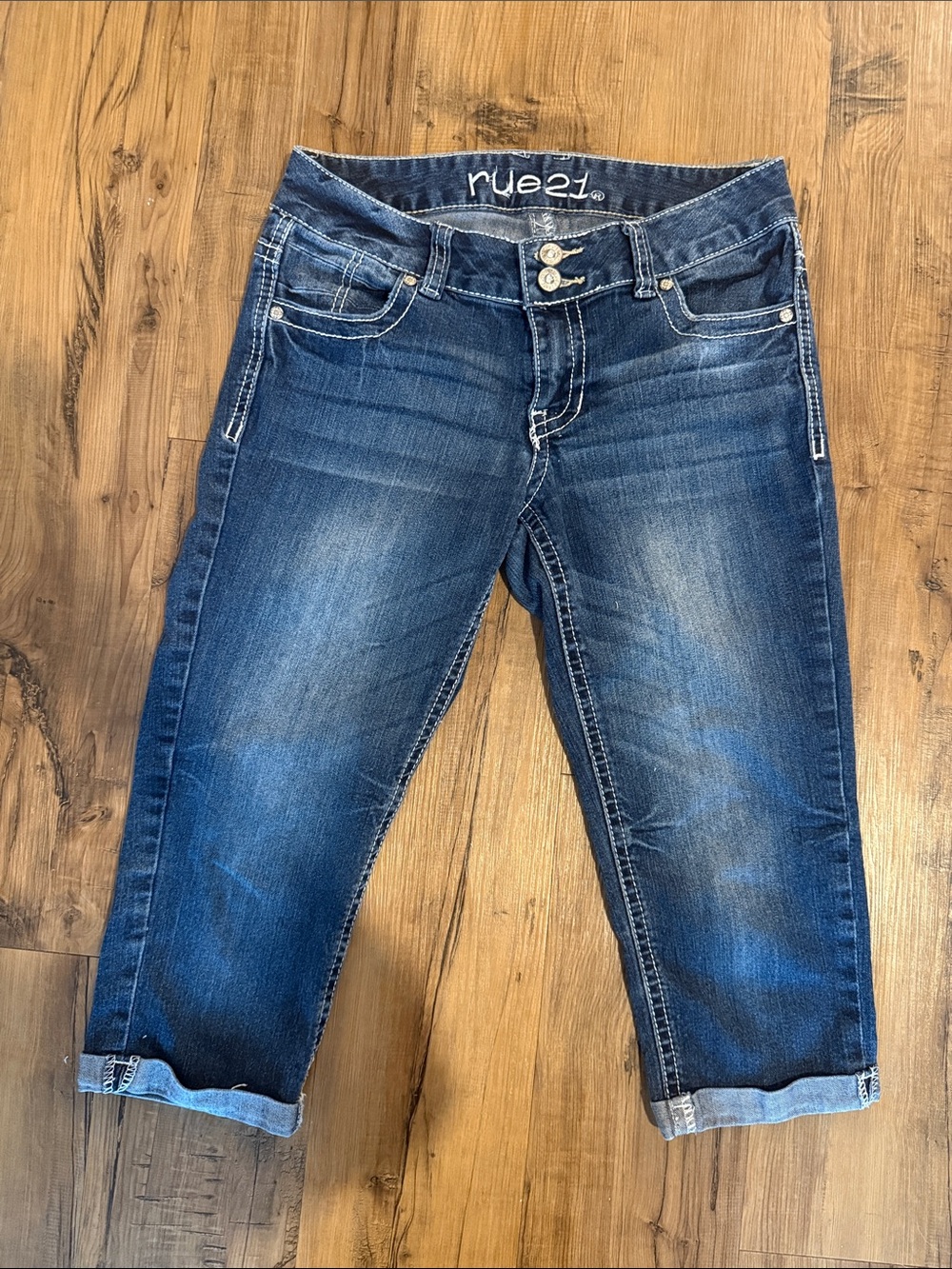 Y2K rue21 Women's Dark Blue Capris